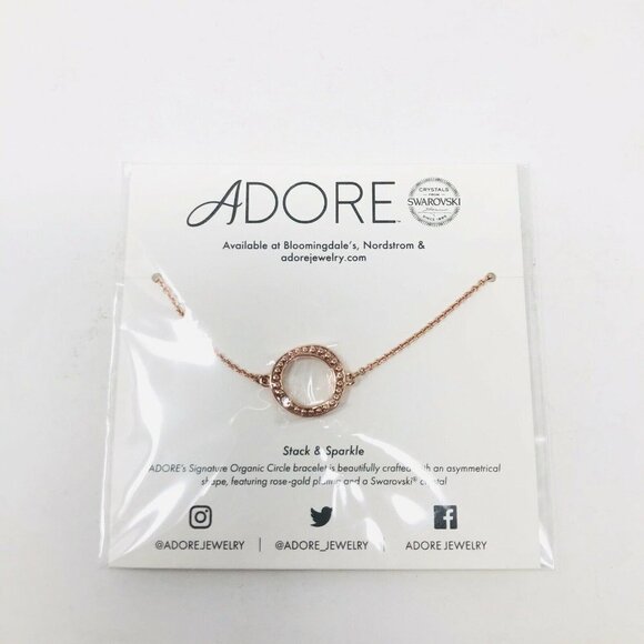 Adore by Swarovski 6inch Organic Circle Bracelet - Picture 3 of 5